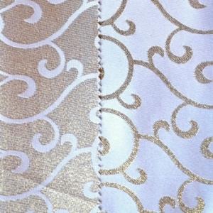White & Gold Metallic Swirl - Reversible