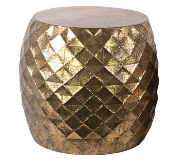 Ivins Side Table in Gold