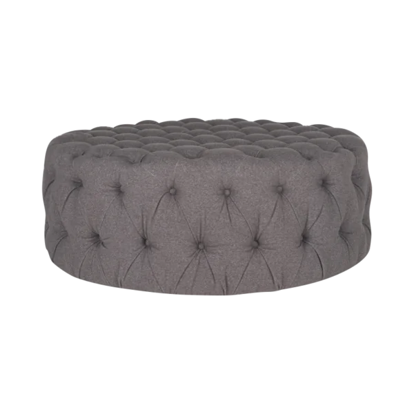 Gray Tufted Ottomans