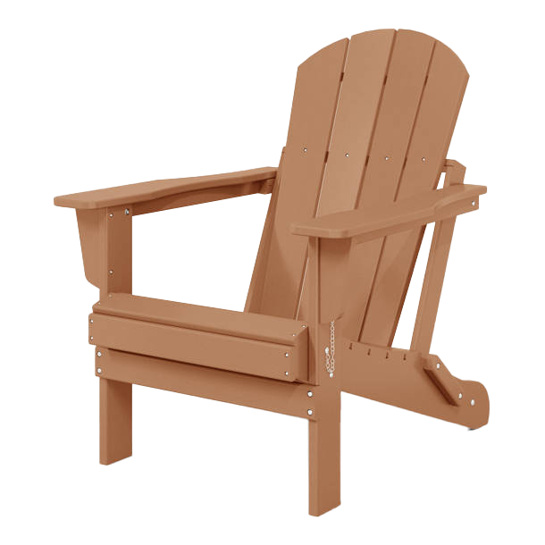 Rent this brown Adirondack chair for stylish and comfy seating at your next party or event.