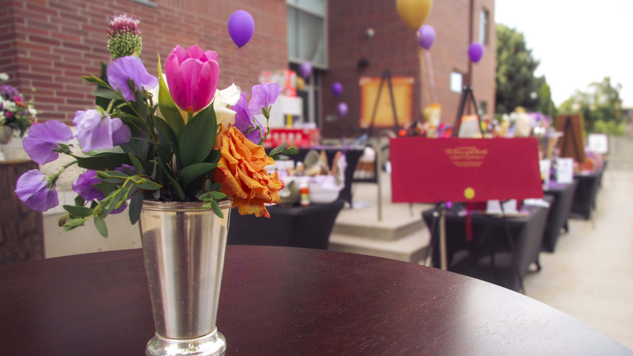 Westminster University Sesquicentennial Gala, campus reception environment