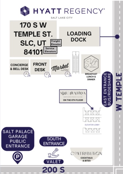 Hyatt Regency loading dock site map