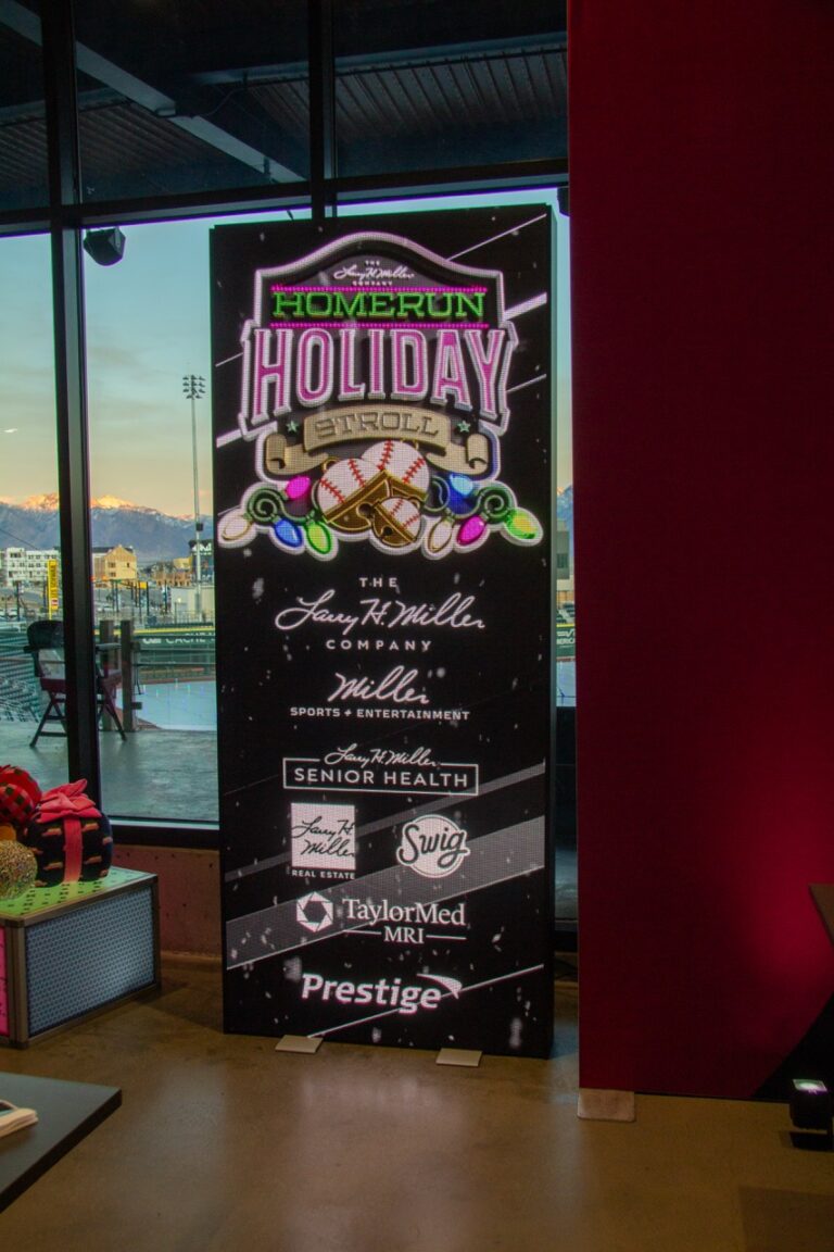 Freestanding LED Tower Info Display