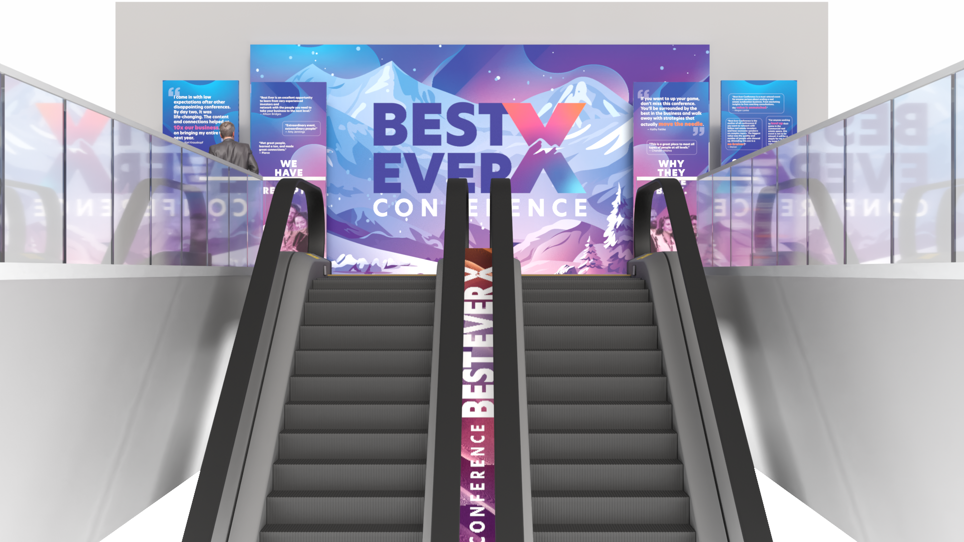Best Ever Conference 2026 — approved show entrance render, view 1