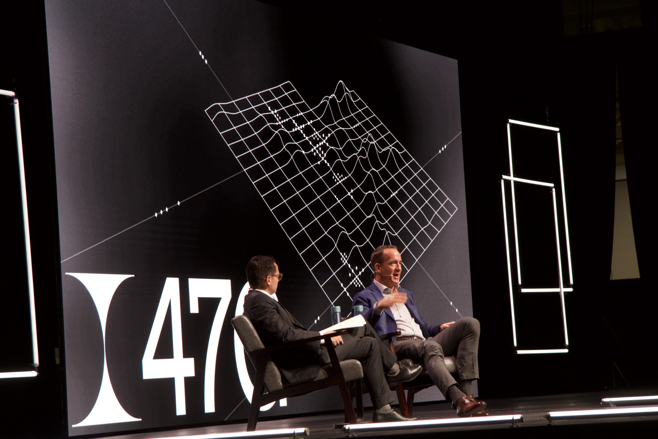 Peyton Manning fireside chat on the 47G Zero Gravity Summit main stage