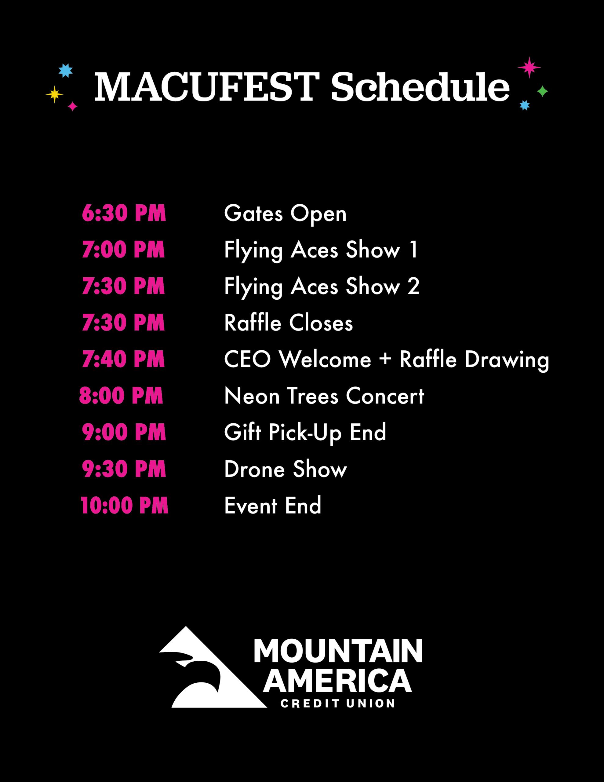 MACUFest SLC 2025 event schedule