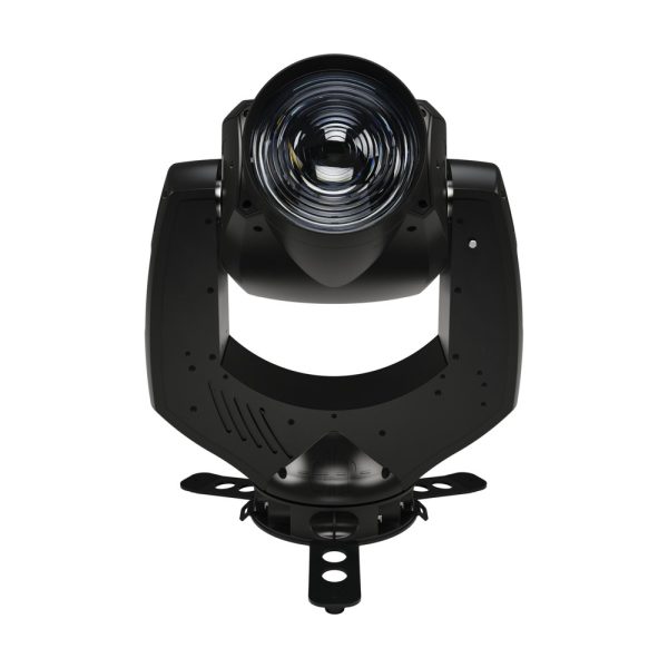Front view of the GLP impression S500 Wash showing the 185mm Fresnel lens and yoke